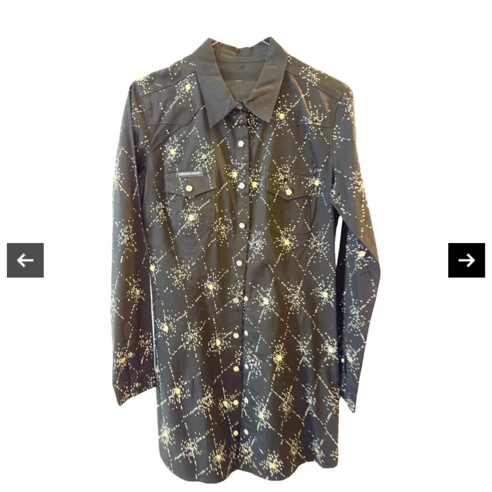 Philipp Plein Black Jacket with Celestial Swarovski Crystal Accents Sz 6